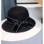 Елегантна и модерна сламена шапка с пандела, снимка 1 - Шапки - 44428320
