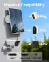 Слънчев панел 5W за outdoor охранителна камера/зарядно, 2 броя (USB-C/USB-Micro/DC 35135 адаптери), снимка 4
