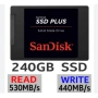 240GB SANDISK PLUS SSD ЧИСТО НОВ ДИСК SATA 6Gb/s. 2.5 inch скорост четене/запис - 550/440 MB/s , снимка 1