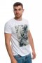Нова мъжка бяла тениска с дигитален печат Рагнар Лодброк, сериала Викинги, снимка 5