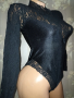 Италианско черно боди бикина S,M, снимка 1 - Бельо - 44628876