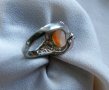 Сребърен пръстен със слънчев камък, снимка 6