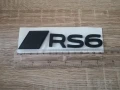 черен гланц емблема Audi RS6 нов стил, снимка 2
