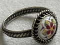 Съветски винтидж ръчно рисуван пръстен , снимка 3