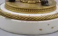 Франция 1800-те/19см-1кг/стара френска фигурална пиедестална ваза/бронз-мрамор, снимка 13