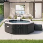Надуваемо джакузи Intex PureSpa Bubble Deluxe, 4 места, 120 въздушни струи, тъмно сиво, снимка 2