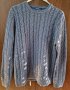 Син мъжки пуловер, снимка 1 - Пуловери - 42862175