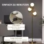 HOMCOM Ретро Дизайн Подова лампа с 3 абажура, снимка 9