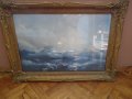Красива литография ”Корабокрушение”, снимка 10