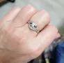 Намален сребърен пръстен , снимка 2