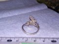 ФИГУРАЛЕН ФЕШЪН АРТ СРЕБЪРЕН ПРЪСТЕН ПЕПЕРУДИ СРЕБРО 925 с ФАСЕТИРАНИ БЛЕСТЯЩИ ЦИРКОНИ 27323, снимка 14