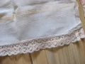 19в. кърпа, месал, ръчно тъкан кенар , дантела, 96х36см./2бр, снимка 4