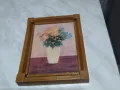 Рамка за картина -вътре има снимка на цветя 153х122х7мм, снимка 1