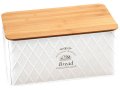 Кутия за хляб-бамбук и метал, снимка 1 - Аксесоари за кухня - 30885031