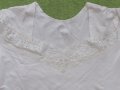  Бял дамски корсаж с дълъг ръкав, нов, размер М, снимка 6