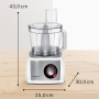 Кухненски робот Bosch MultiTalent 8 1250 W Блендер Сокоизтисквачка Ренде Много приставки, снимка 3