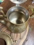 Жесток комплект от месингов чайник и елегантна орнаментирана стойка♥️ йник. , снимка 8