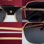 Cartier мъжки слънчеви очила с кожа, снимка 3