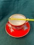Руски порцелан-чаши за чай, мляко, компот на Барановски завод -Малва, снимка 5