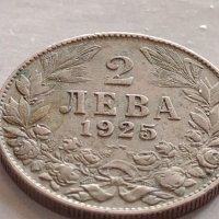 Монета 2 лева 1925г. Царство България стара рядка за КОЛЕКЦИОНЕРИ 32754, снимка 5 - Нумизматика и бонистика - 38542810