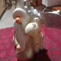дядо Коледа и еленче , снимка 1 - Декорация за дома - 44929130