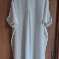 ELLA - бяла рокля/риза овърсайз, снимка 2 - Рокли - 40535636