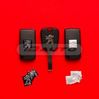 Кутийка ключ за Пежо / Ситроен / Peugeot / Citroen C1, C2, C3, C4, C5, C6 206, снимка 3 - Части - 31071792