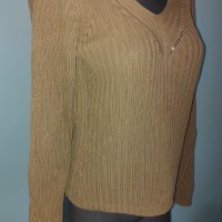 Памучен спортен пуловер с шпиц деколте "InWear" / голям размер , снимка 8 - Блузи с дълъг ръкав и пуловери - 15989750