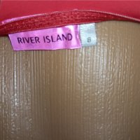 River Island S,M- Нов  лазерно изрязан бански в оранжев цвят , снимка 14 - Бански костюми - 37293859