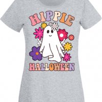 Дамска тениска Hippie Halloween,Halloween,Хелоуин,Празник,Забавление,Изненада,Обичаи,, снимка 6 - Тениски - 38146774