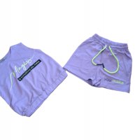 Комплект за момиче от две части в лилаво, снимка 2 - Детски комплекти - 37455755