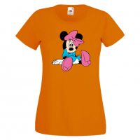 Дамска тениска Minnie Mouse 4 Подарък,Изненада,Рожден ден,, снимка 7 - Тениски - 36530758