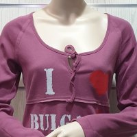 Нова дамска блуза с дълъг ръкав и трансферен печат I Love Bulgaria (Аз Обичам България), снимка 4 - Блузи с дълъг ръкав и пуловери - 29608570