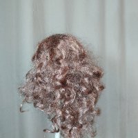 Руса към розово дълга перука 50 см за парти, снимка 3 - Аксесоари за коса - 42635946