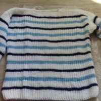 РЪЧНО ИЗПЛЕТЕН ПУЛОВЕР, снимка 3 - Блузи с дълъг ръкав и пуловери - 38265288