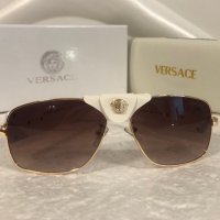 Versace 2021 унисекс слънчеви очила с кожа дамски,мъжки слънчеви очила, снимка 2 - Слънчеви и диоптрични очила - 32200331