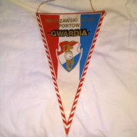 Футболно флагче на Гвардия Варшава 255х150мм, снимка 1 - Футбол - 30072162