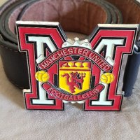 Original Vintage Genuine Leather Belt MANCHESTER UNITED FC, снимка 1 - Колани - 35015732