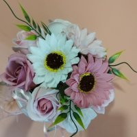 Луксозна кутия със сапунени цветя, снимка 3 - Подаръци за жени - 38515505