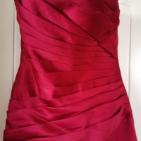 Червена официална дамска рокля, снимка 2 - Рокли - 31619038