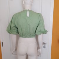 Дамска къса блузка PRETTY LAVISH, снимка 2 - Блузи с дълъг ръкав и пуловери - 42895693