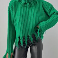 пуловер с подвижен шал яка, снимка 1 - Блузи с дълъг ръкав и пуловери - 39577381