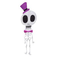 Декоративна скелет за Хелоуин, Копринен, 14,5x49 см, снимка 1 - Други - 42366566