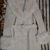Дамско бяло кожено яке, снимка 2 - Якета - 44342173