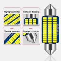 Супер силни лед крушки-дневни светлини-интериор-номер- C5W/C10W , снимка 3 - Аксесоари и консумативи - 31643342