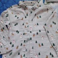 Коледни детски блузка и ризка на H&M , снимка 2 - Детски Блузи и туники - 37879006