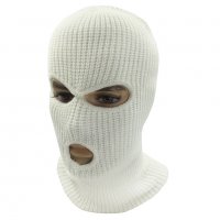 Зимна шапка маска - White Balaclava, снимка 7 - Шапки - 30397865
