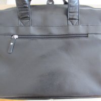 Чанта за лаптоп от естествена кожа в черно, нова, снимка 1 - Чанти - 39481321