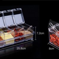 Контейнери за съхранение на подправки crystal seasoning box, снимка 1 - Аксесоари за кухня - 42843373