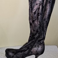 Megias Дамски ботуши на ток, снимка 3 - Дамски елегантни обувки - 42475471